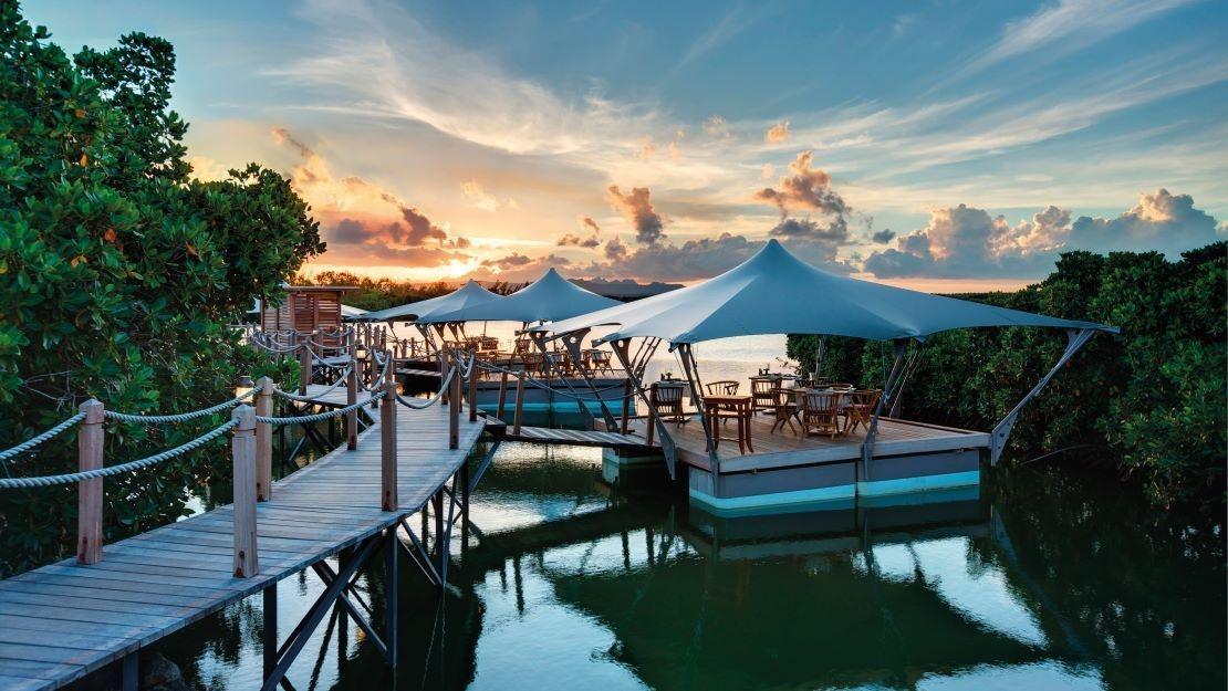 prince maurice barachois floating restaurant