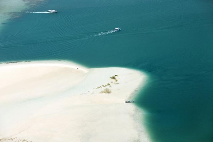 Le lagon de l'île aux Cerfs
