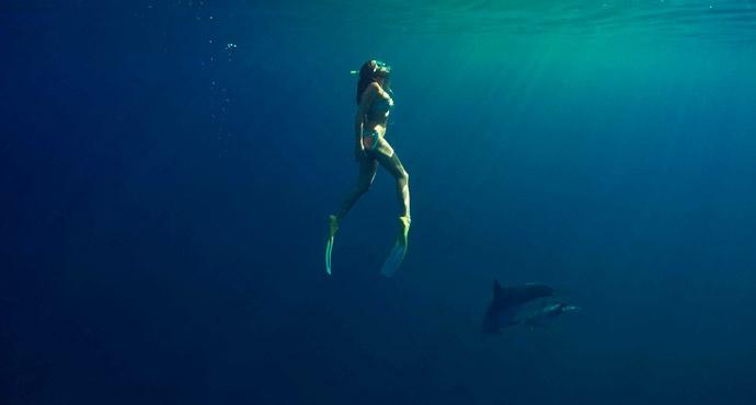 Nager avec les dauphins Tamarina île Maurice
