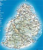 Carte des sites de plongée à l'île Maurice